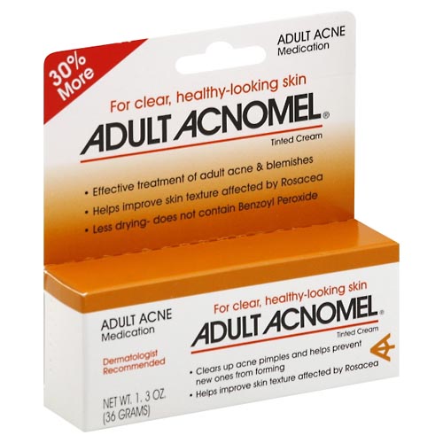 Image for Adult Acnomel Acne Medication, Adult, Tinted Cream,1.3oz from WESTSIDE PHARMACY