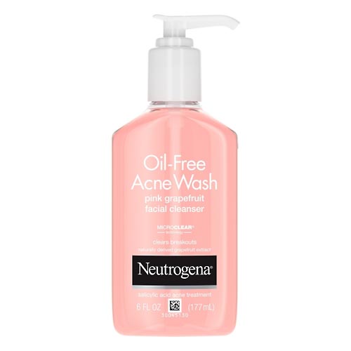 Image for Neutrogena Acne Wash, Oil-Free, Pink Grapefruit Facial Cleanser,6oz from WESTSIDE PHARMACY