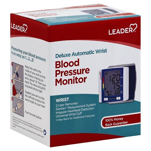 Image for Leader Blood Pressure Monitor, Deluxe Automatic Wrist,1ea from WESTSIDE PHARMACY