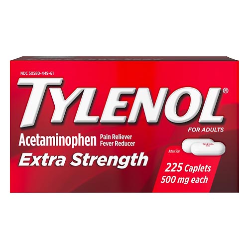 Image for Tylenol Acetaminophen, Extra Strength, 500 mg, Caplets, for Adults,225ea from WESTSIDE PHARMACY