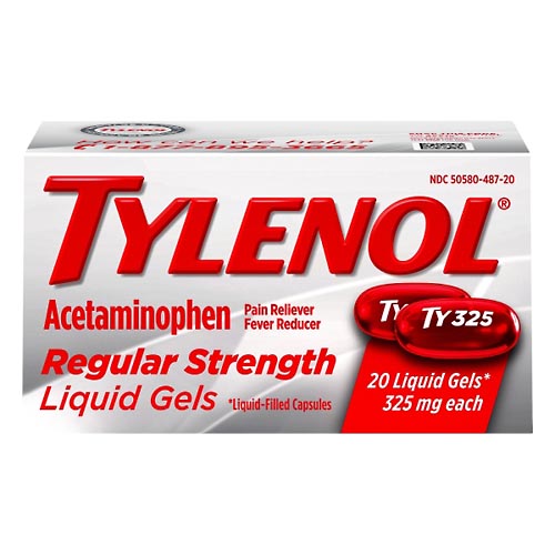 Image for Tylenol Acetaminophen, Regular Strength, 325 mg, Liquid Gels,20ea from WESTSIDE PHARMACY