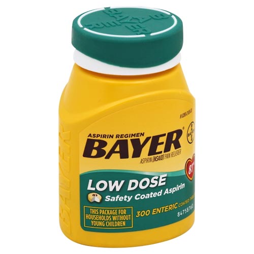 Image for Bayer Aspirin, Low Dose, 81 mg, Enteric Coated Tablets,300ea from WESTSIDE PHARMACY